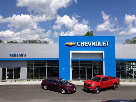 Benson chevrolet - Yes, Benson Auto Chevrolet in Franklin, NH does have a service center. You can contact the service department at (603) 671-3353. Used Car Sales (603) 207-3180. New Car Sales (855) 917-2664. Service (603) 671-3353. Schedule Service. Read verified reviews, shop for used cars and learn about shop hours and amenities. 